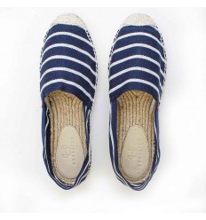 Espadrille Homme Marinière marine Crabster - 1 2