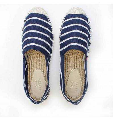 Espadrille Homme Marinière marine Crabster - 2