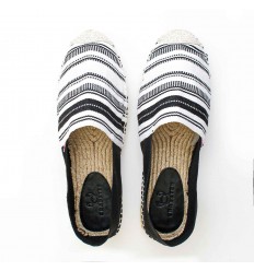Espadrille Homme Noire et Blanche Crabster - 1 2