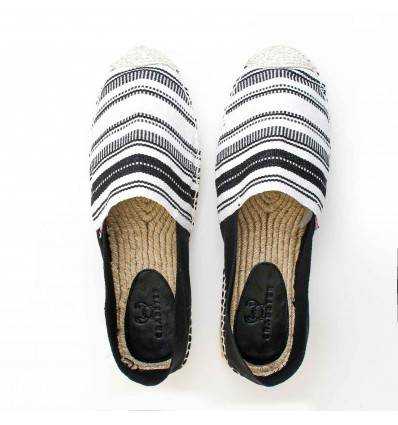Espadrille Homme Noire et Blanche Crabster - 2