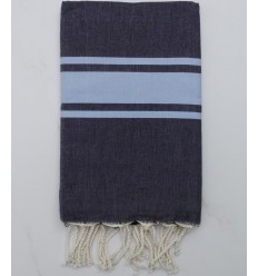 Fouta Plate gris charbon 