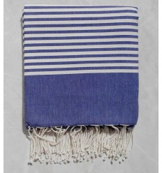 Jeté lapis lazulli avec rayures 