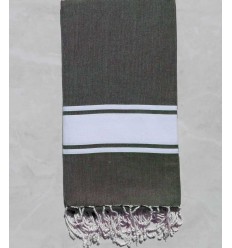 JETé vert véronèse bande blanche 