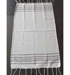 Mini fouta blanc crème 