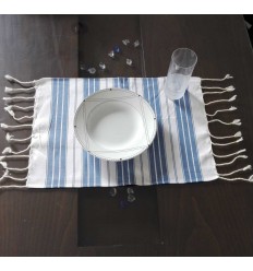 Mini fouta blanc et bleu 