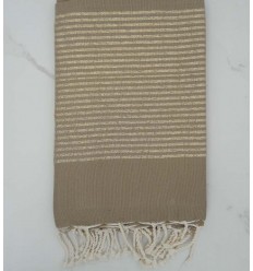 Fouta Lurex plate basané 