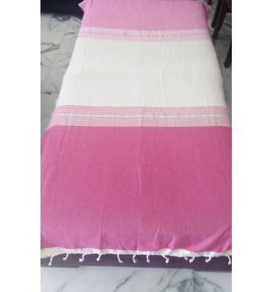 FOUTA Lurex nid d'abeille 3 couleurs 