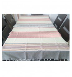 Fouta Plate jaune clair et gris avec rayures  2