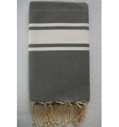 Fouta Plate gris anthracite