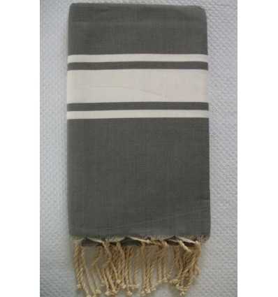 Fouta Plate gris anthracite