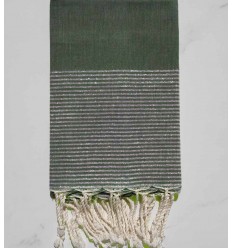 FOUTA Lurex plate vert véronèse 