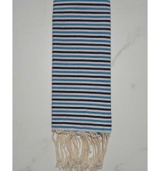 Enfant ziwane bleu azur, noir et blanc 