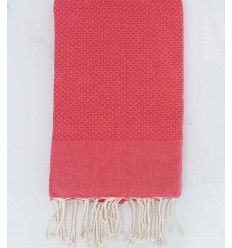 Nid d'abeille rouge vermeil 