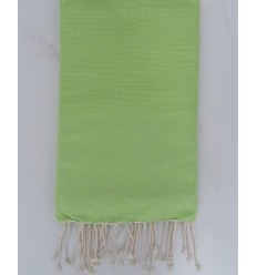 nid d'abeille unie vert prairie 