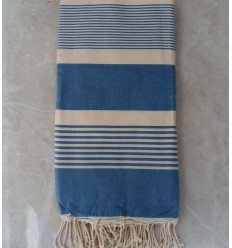 Jeté Cæruleum avec rayures 