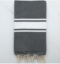 Fouta Plate vert de gris 