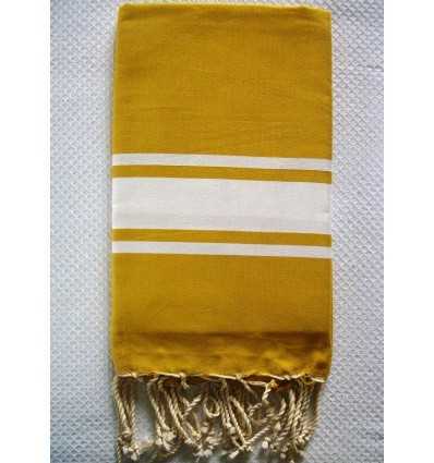 Fouta Plate jaune ocre