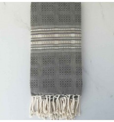 Fouta thalasso vert véronèse et vert armée 