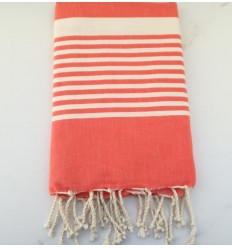 Fouta arthur rose corail 
