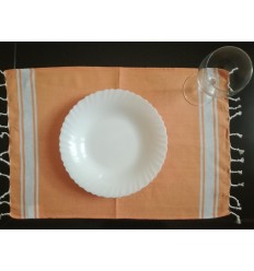 Mini fouta plate mandarine 