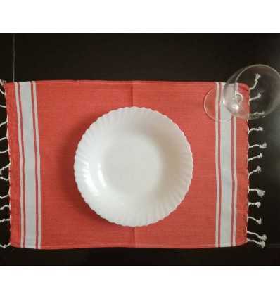 Mini fouta plate rouge