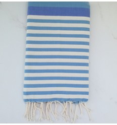 Fouta bleu et blanc