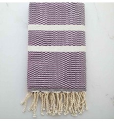 Fouta Chevron violet 