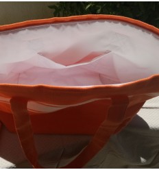 Sac de plage fouta orange Fouta Tunisia - 2 2