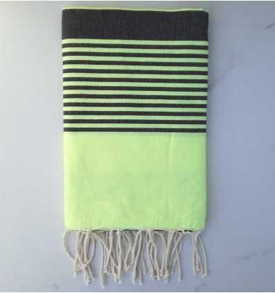 Fouta arthur fluo et anthracite