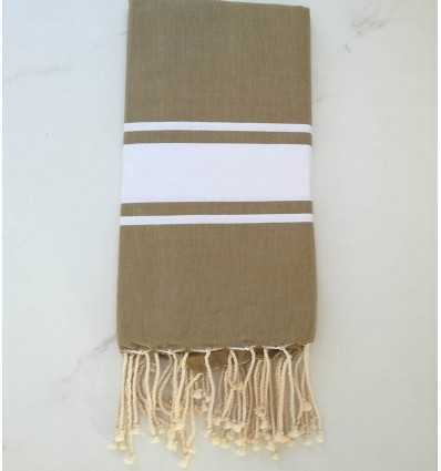 Fouta Plate vert kaki