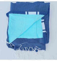fouta éponge denim 