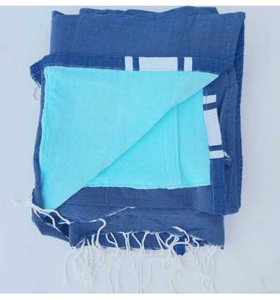 fouta éponge denim