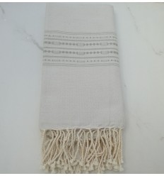 Fouta thalasso avec motifs vert clair 