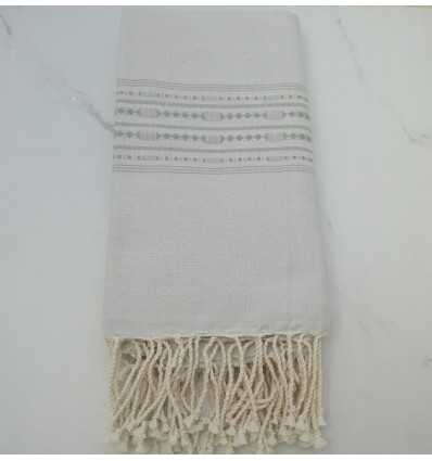 Fouta thalasso motifs vert clair