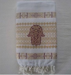 FOUTA KHOMSA rouge foncé 