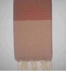 Rouille rayée beige 