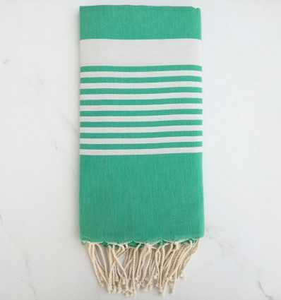 Fouta arthur vert smaragdin