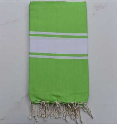 Fouta Plate vert citron 