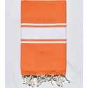 Fouta plate orange vif 