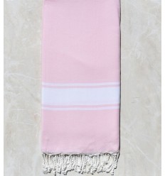 JETé rose clair bande blanche 