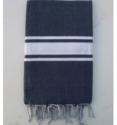 Fouta Plate bleu foncé