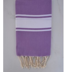 Fouta  Plate mauve clair 
