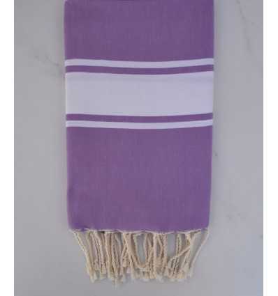 Fouta plate mauve clair