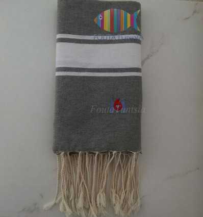 Fouta broderie M6