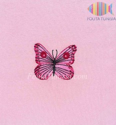 Fouta personnalisée papillon 