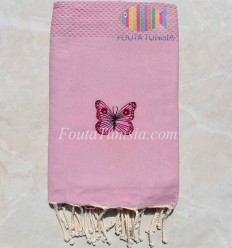 Fouta personnalisée papillon  2