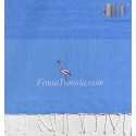 Fouta personnalisée flamant rose 