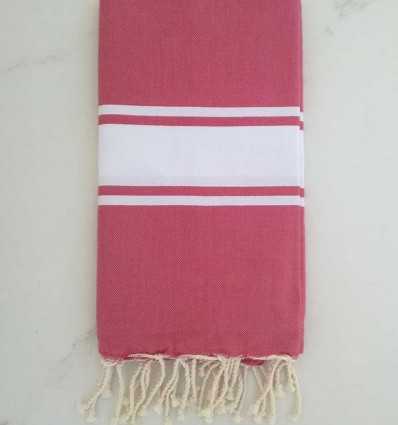 Fouta Plate rose