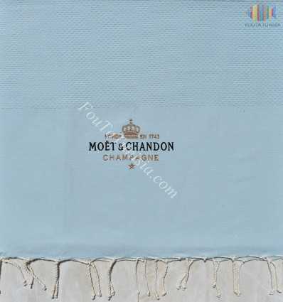 Fouta personnalisée Moët & Chandon Champagne 