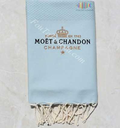 Fouta personnalisée Moët & Chandon Champagne